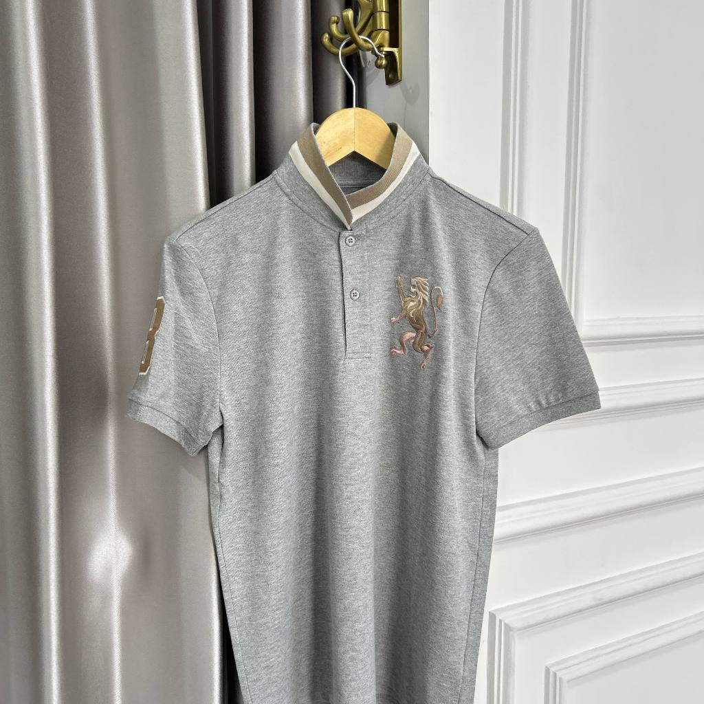 Flase Sale  Original Giordano Polo Shirt Pria/Men 3D Lion & Embos Lion - Size XS, S, M, L, XL, XXL, 