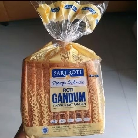 Sari Roti Tawar GANDUM sarapan pagi roti gandum utuh