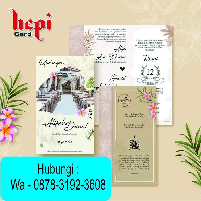 Cetak Hepi 23.018 Undangan Desain Mewah Murah