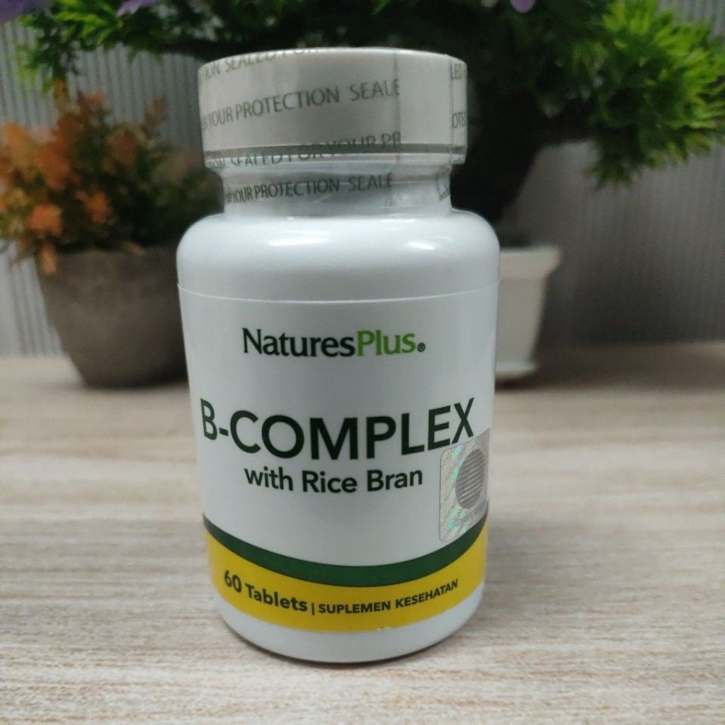 Nature's Plus B-COMPLEX with RICE BRAIN - 60 Tablets
