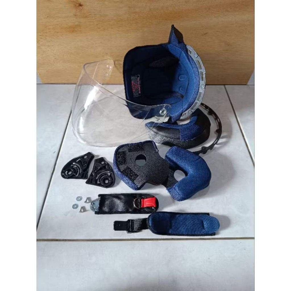 Paket Busa helm GMT  fullset  + tali helm + kaca ink GMT