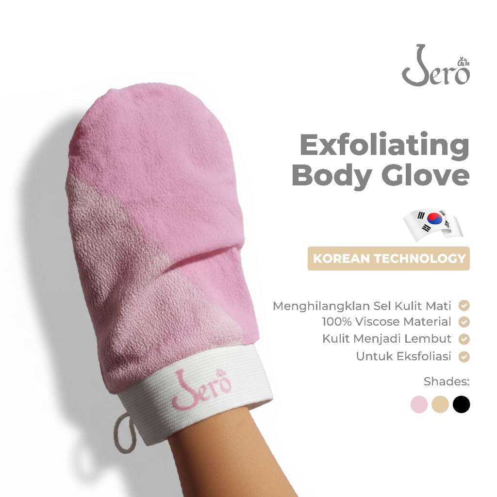 JERO Premium Korean Exfoliating Body Bath Glove  | Scrub Badan Exfoliator Pembersih Daki Handuk Lulu