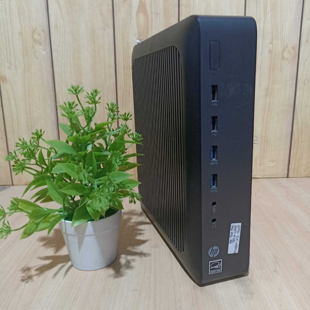 PC MINI hp t620 plus AMD GX 240 CA 4gb ddr3 m2 256gb I cpu mini hemat listrik