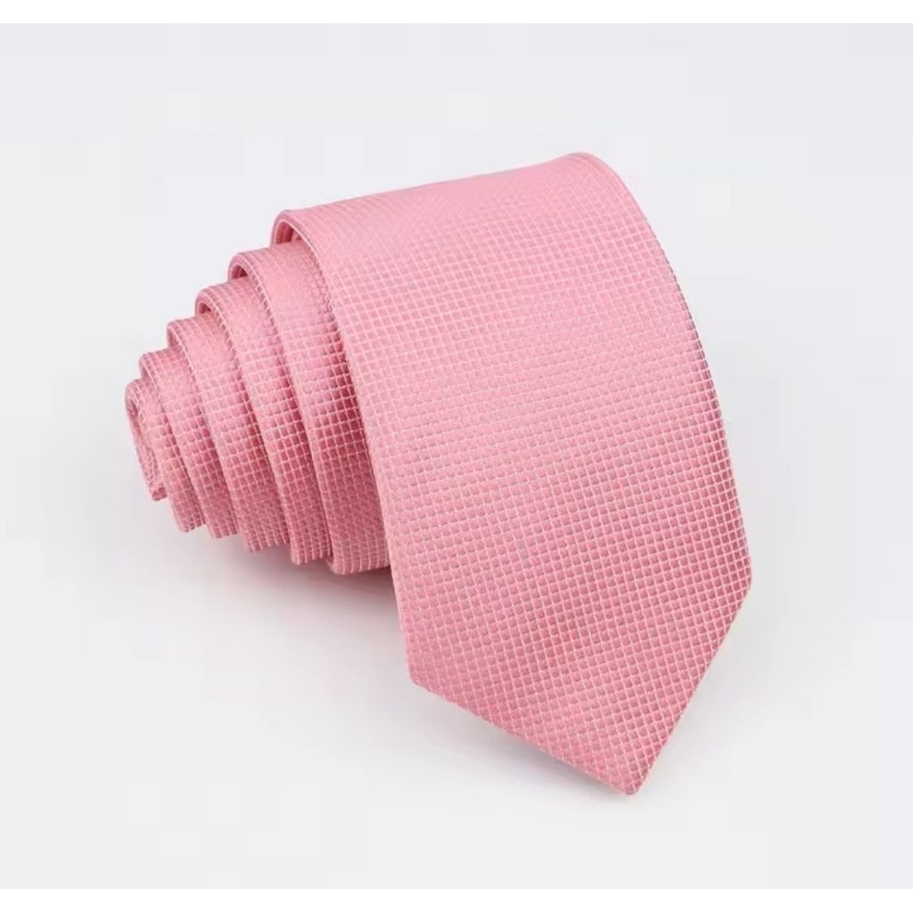 dasi pria panjang bintik  rose gold muda 3 inch