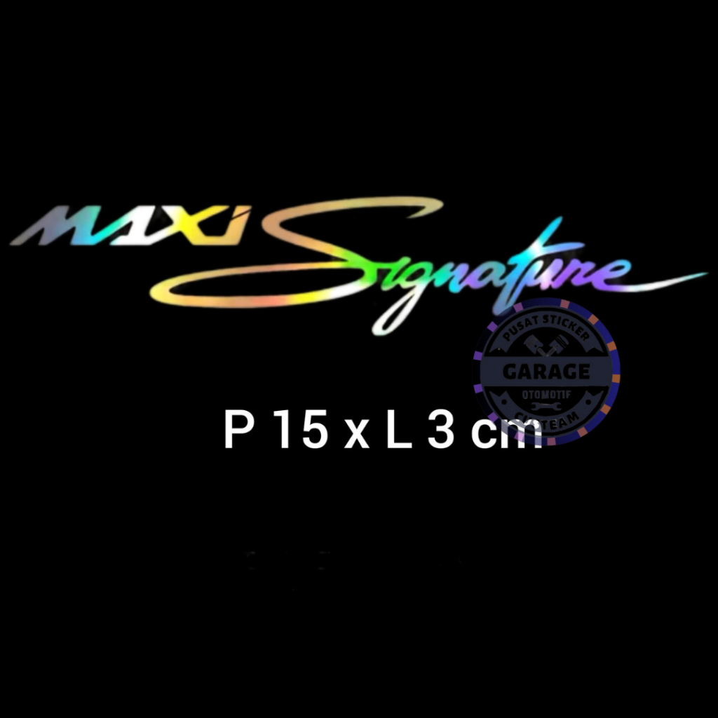 Stiker Maxi Signature Aerox, Lexi,Xmax, Yamaha/Sticker Maxi Signature Nmax