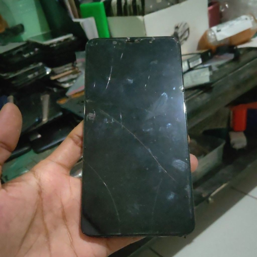 BAZEL MIDDLE FRAME TATAKAN LCD OPPO F5 ORI COPOTAN MULUS
