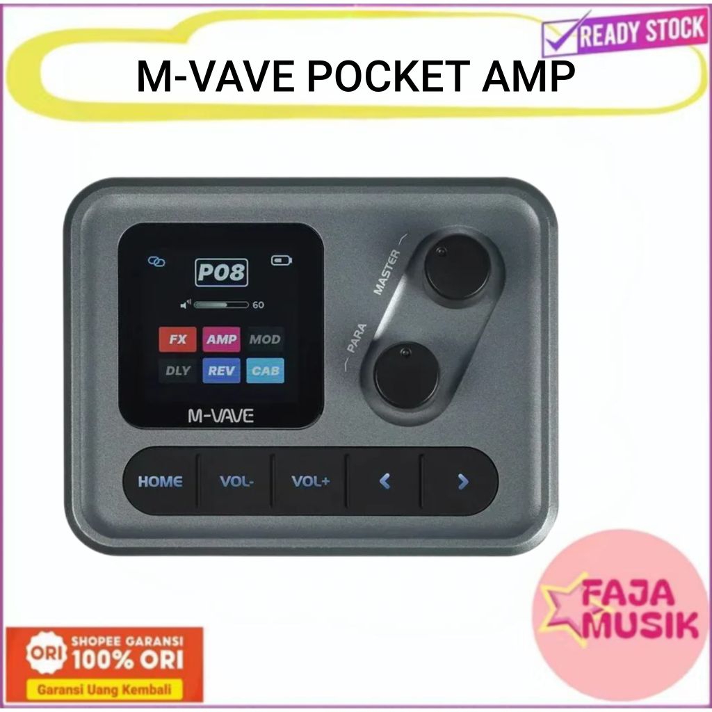 Efek Gitar M-VAVE POCKET AMP Guitar Effect Pedal Gitar Elektrik Akustik Bass