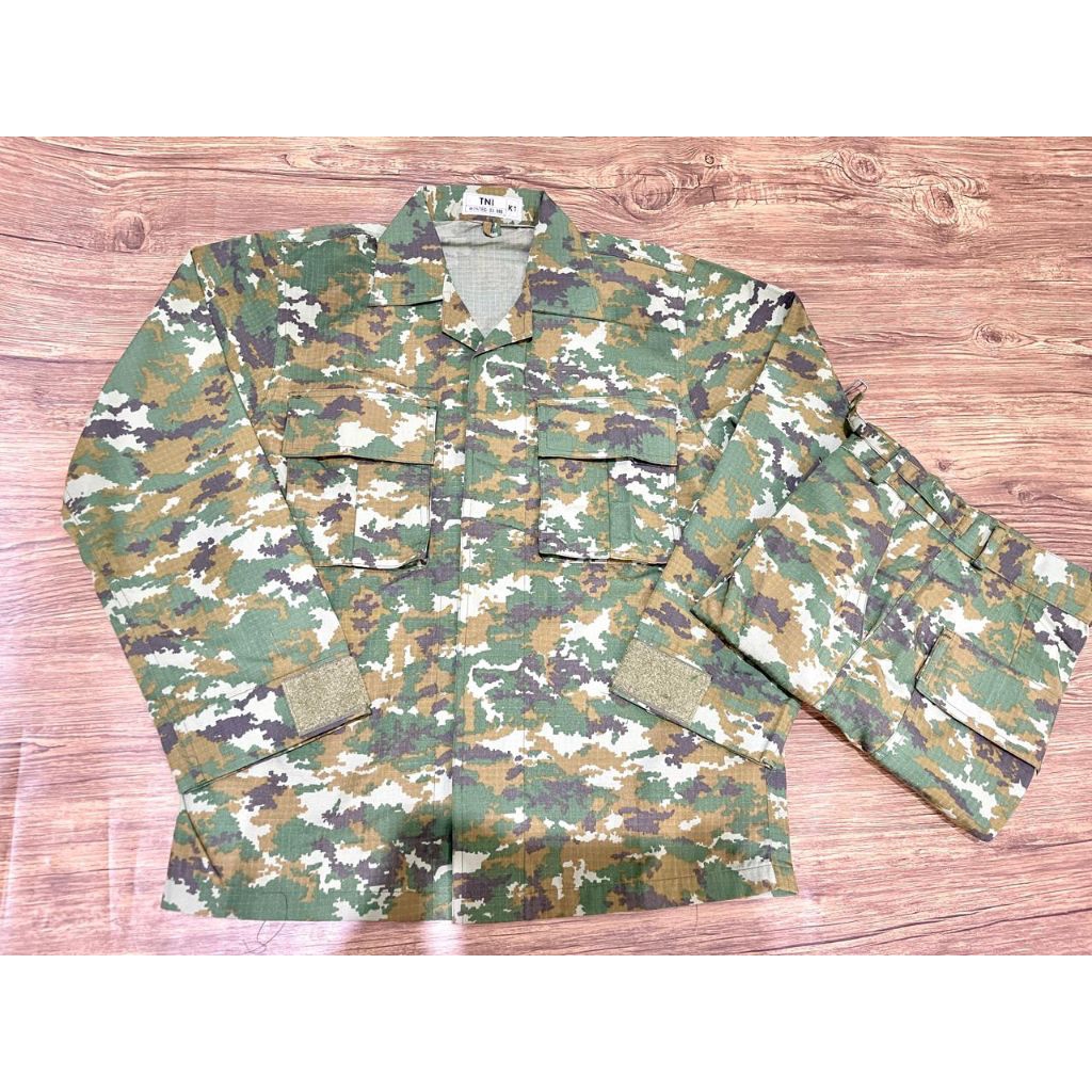 Baju Seragam PDL TNI Terbaru Loreng Sage Green