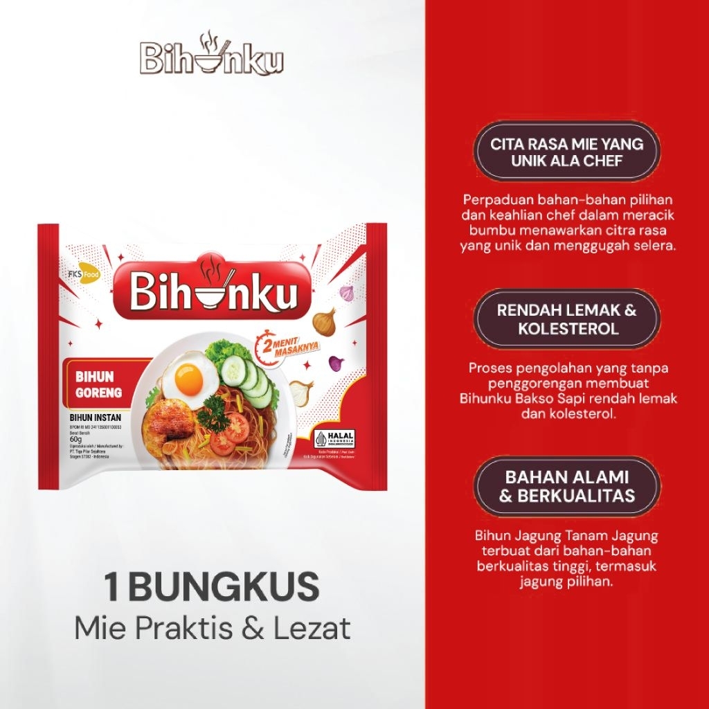 Bihunku Instan - Bihunku Instan - Kari Laksa - 1 Karton - 40 Pcs - 55gr﻿ Kari Laksa