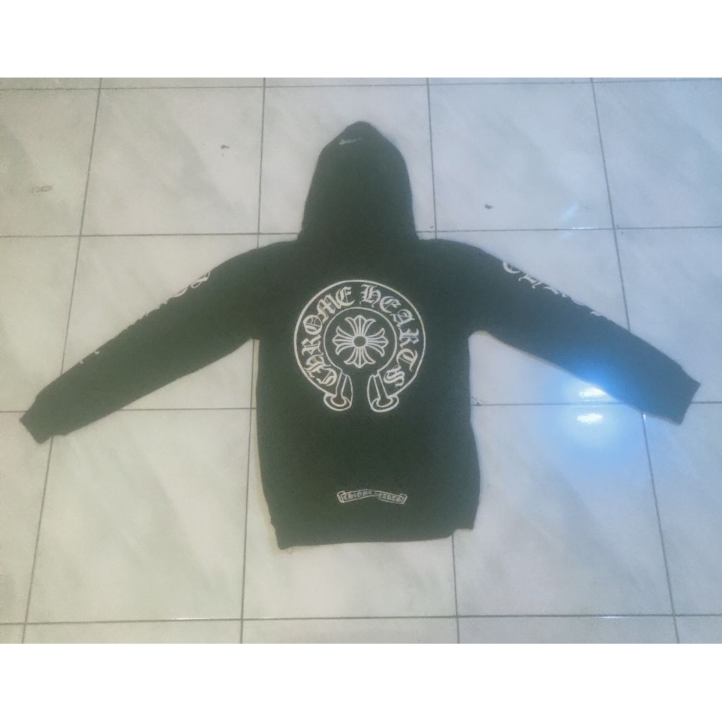 Chrome Hearts Floral Cross Hoodie Black – Made in U.S.A Original Streetwear Premium