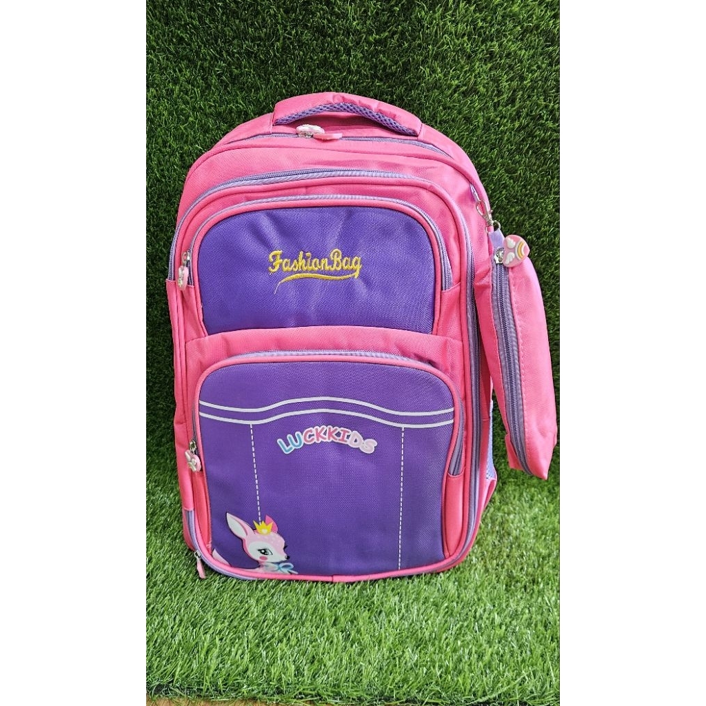 Tas ransel sekolah anak perempuan Tas korea free kotak pensil