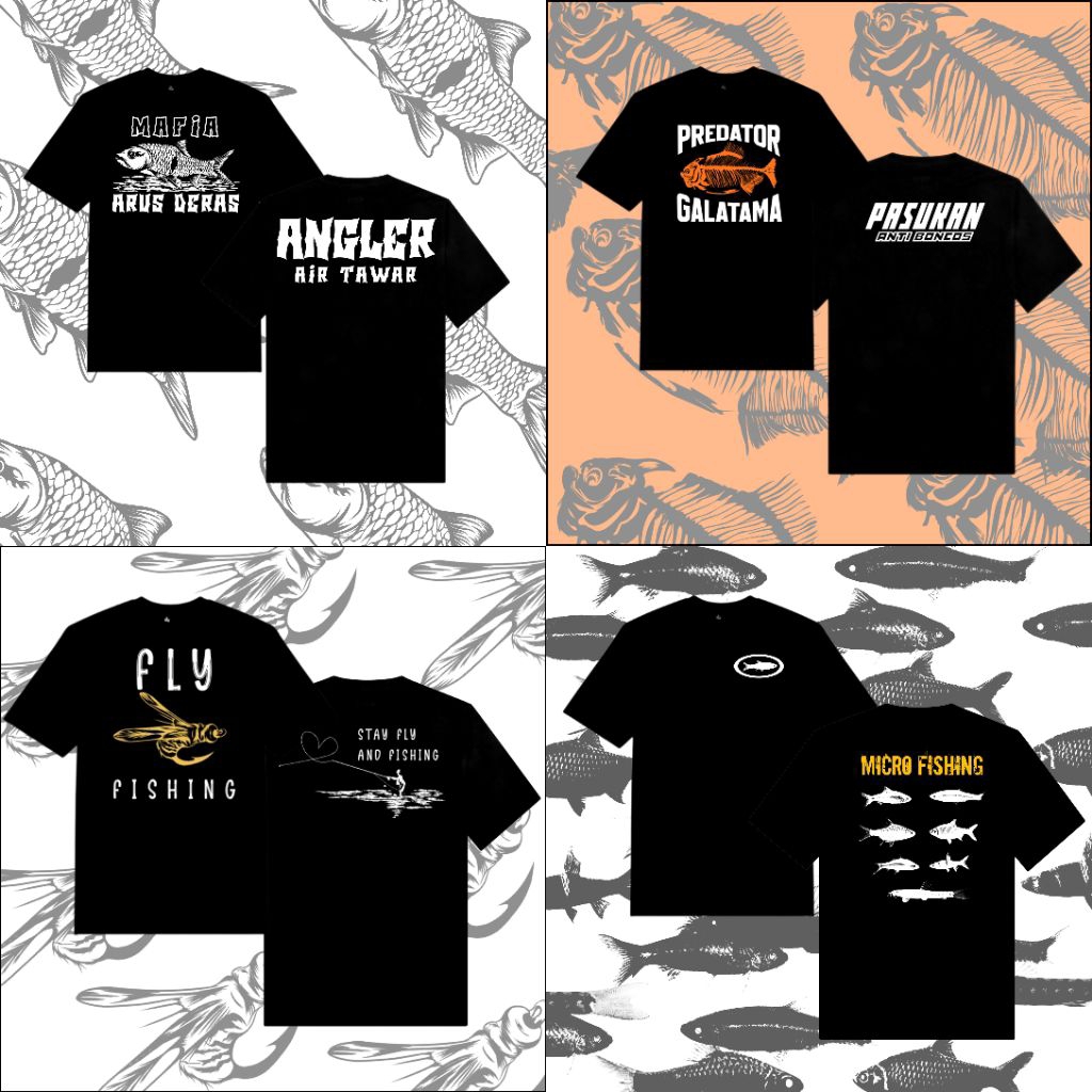 KAOS BAJU JERSEY MEMANCING MURAH KEREN NYAMAN & AWET GAUL