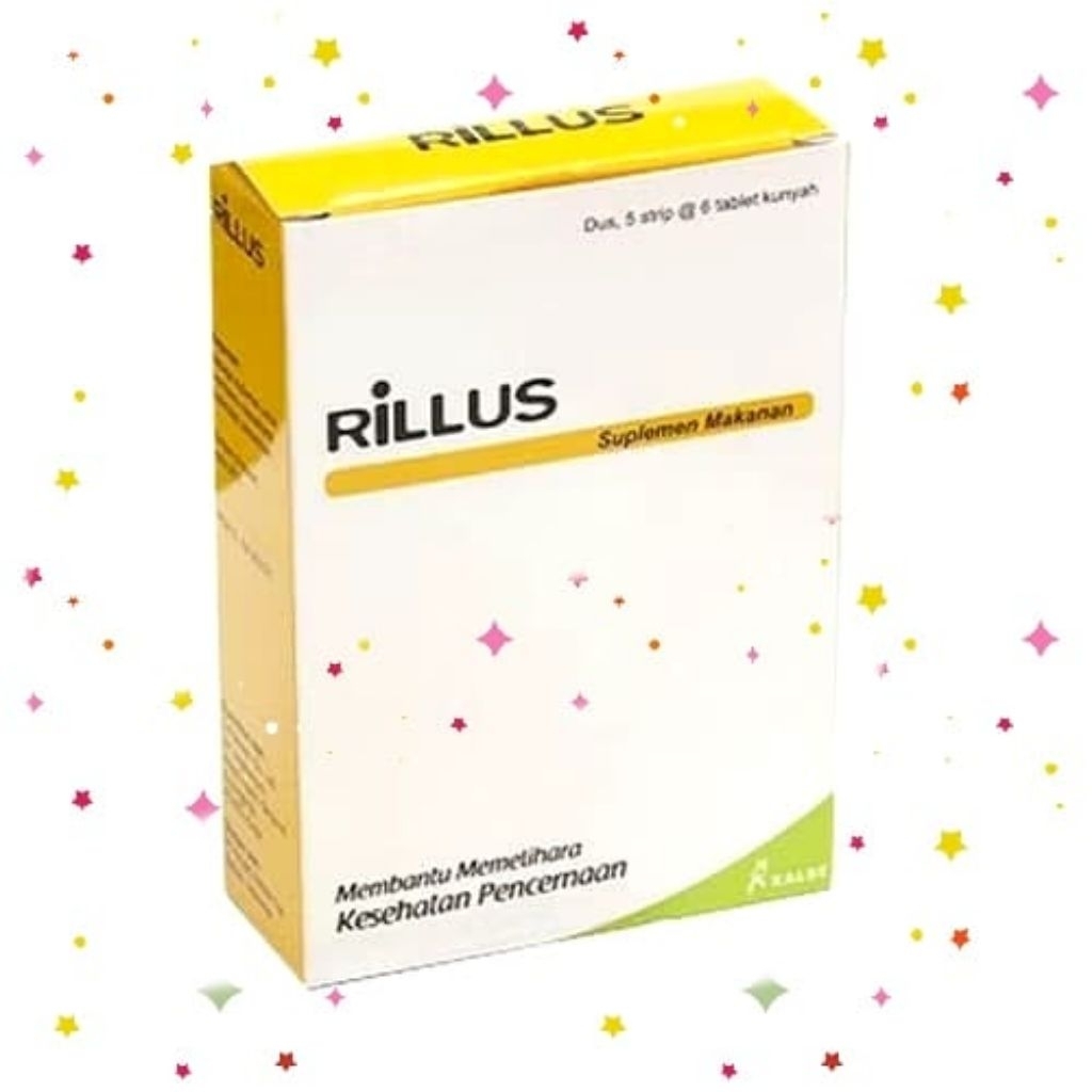 RILLUS 30 Tablet Kunyah Probiotik dan Prebiotik