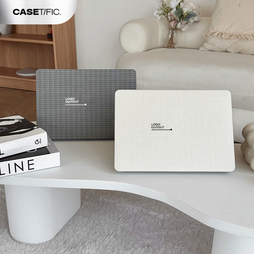 MacBook Waffle Case with Logo Cut Out Hard Case Pastel Compatible for MacBook Pro 13” / MacBook Air 