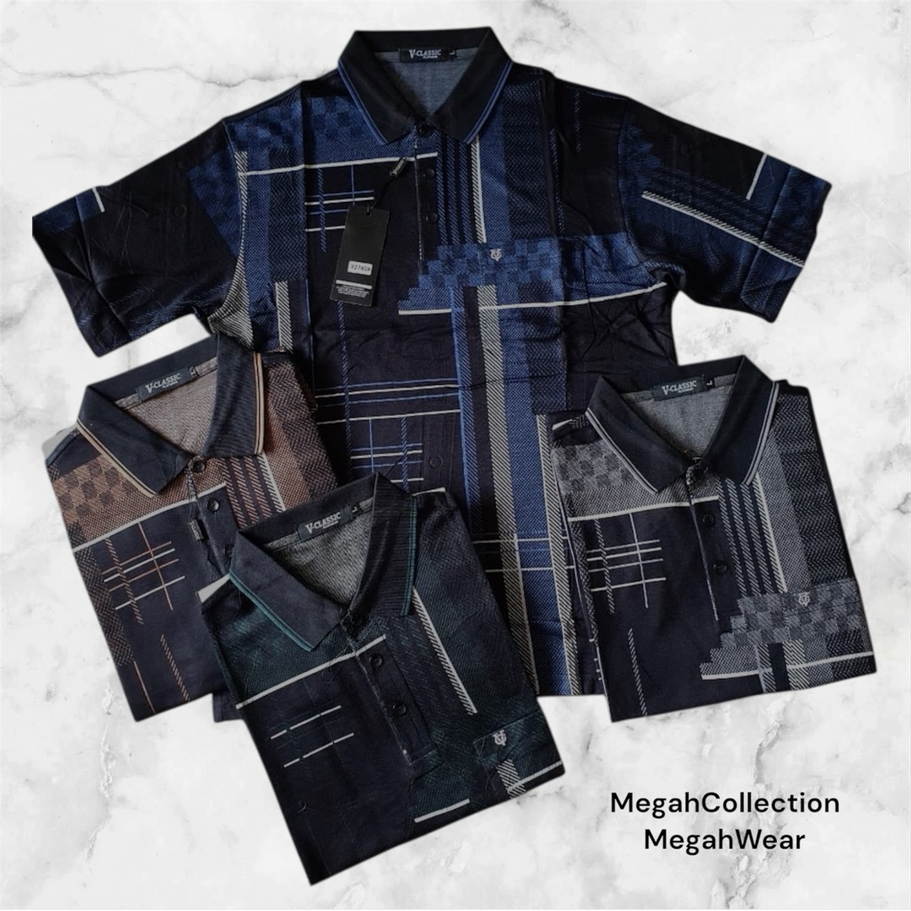 Kaos Berkerah / Collar Premium Pria V-Classic Original Terbaru