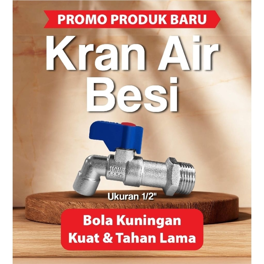 KRAN AIR KERAN AIR BESI HOMECARE BOLA KUNINGAN