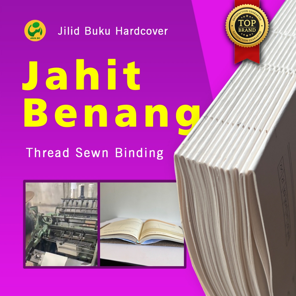 Jilid Jahit Buku / Jahit Benang/  Jilid Jahit Premium / Thread Sewn Binding Hardcover