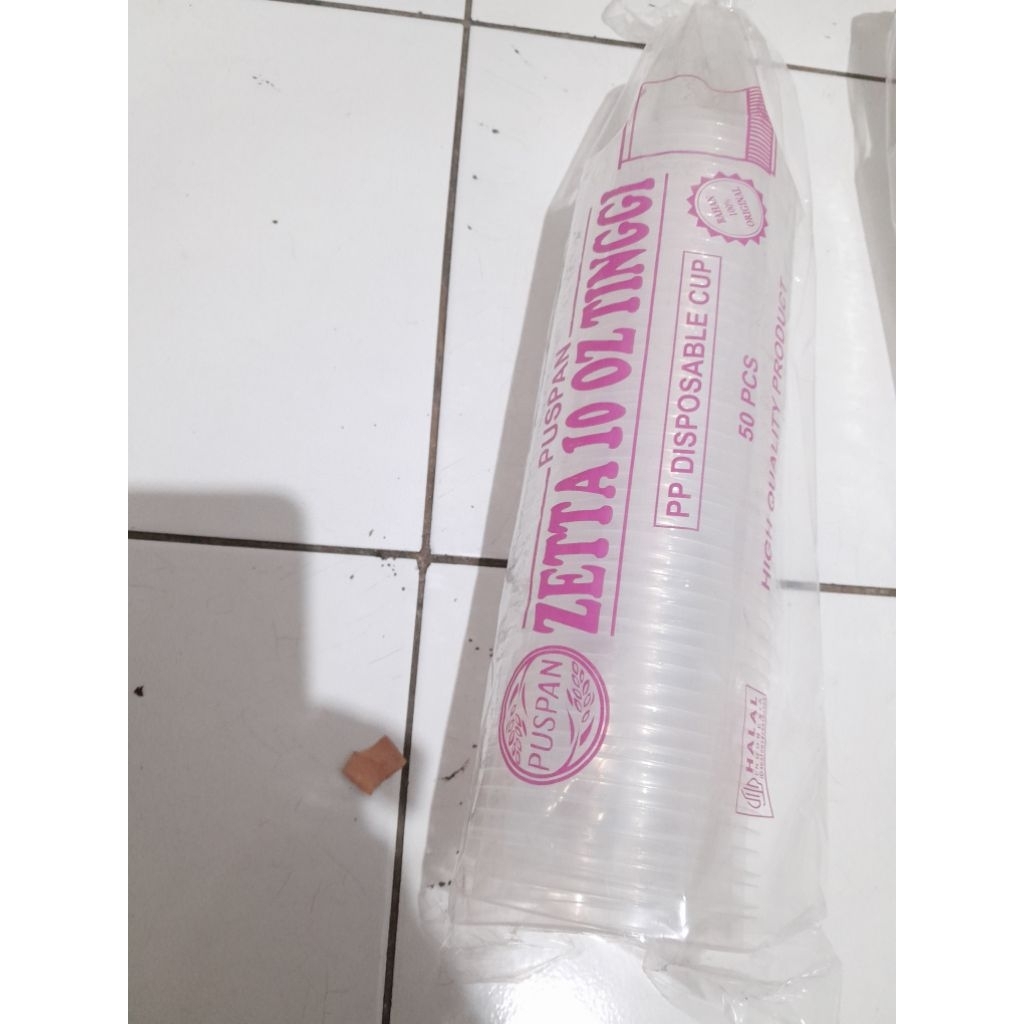 CUP|GELAS PLASTIK 10 OZ PUSPAN