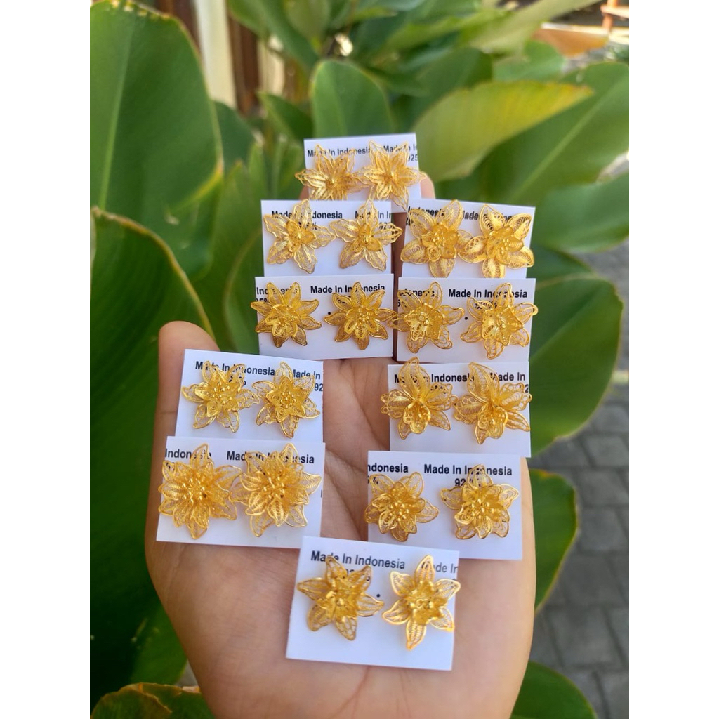 Giwang Kendari Perak Lapis Emas GW001