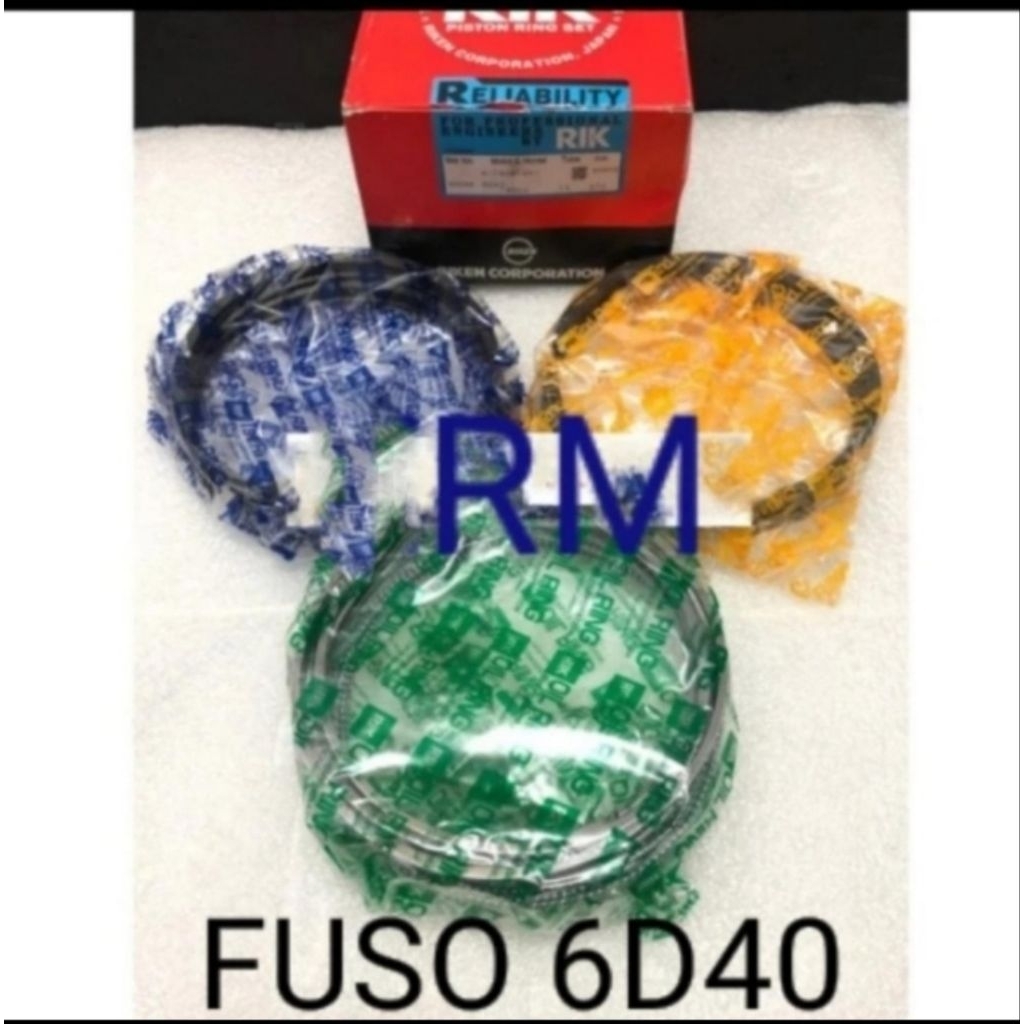 RING PISTON SEHER SET MITSUBISHI FUSO 6D40 MERK RIK ASLI JAPAN
