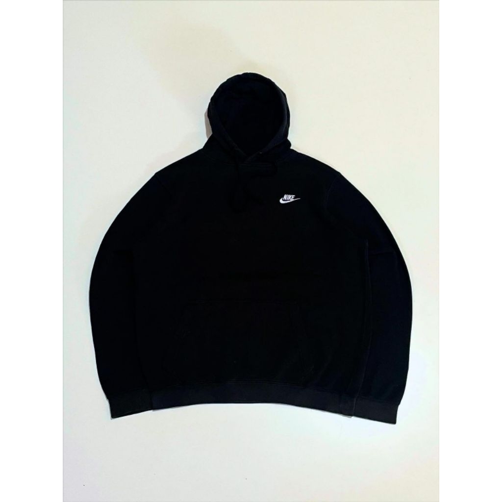 Nike Club Basic Small Logo Hoodie Black
