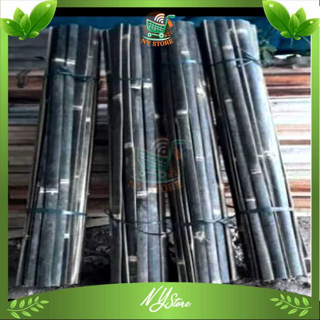 Paket 10 bilah Bambu bilah hitam / Kikis bambu hitam 100 CM