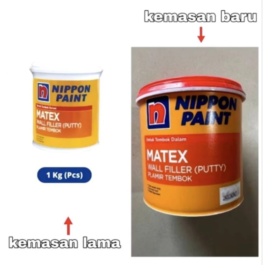 PLAMIR/DEMPUL TEMBOK MATEX NIPPON PAINT (1 KG) / DEMPUL TEMBOK MATEX