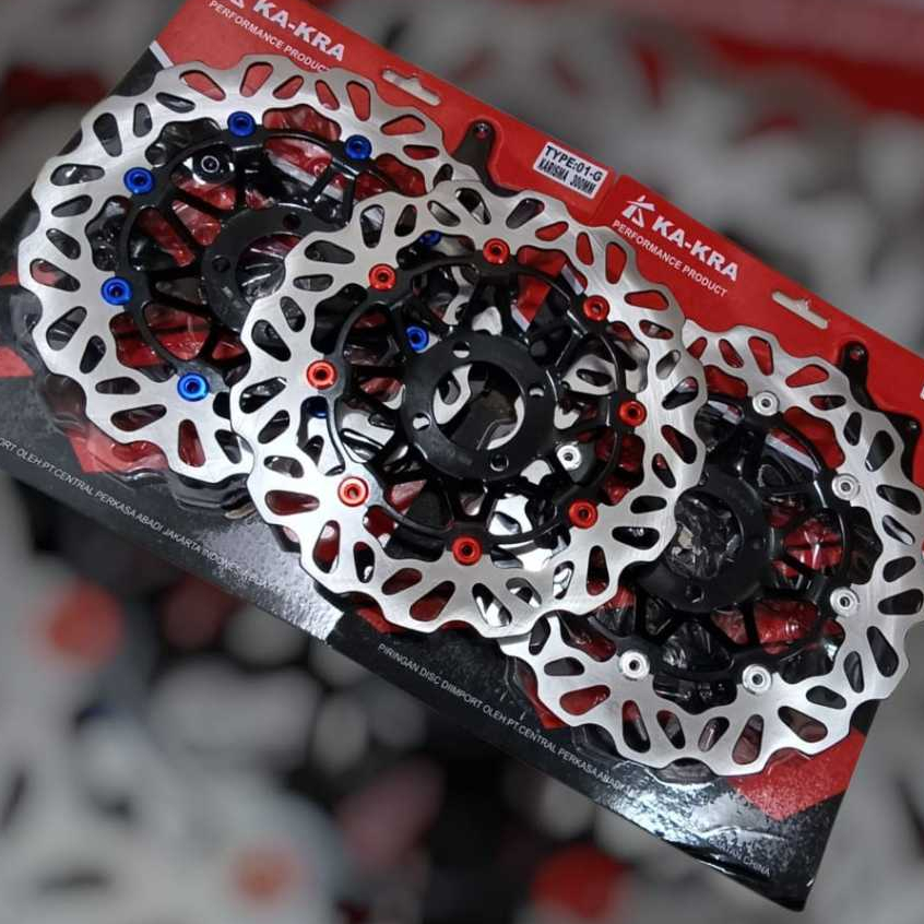 Piringan Cakram Depan Lebar Disc Brake 300MM Model Ktc Psm Pnp Motor Gl Pro Lama Mega Pro Lama Supra