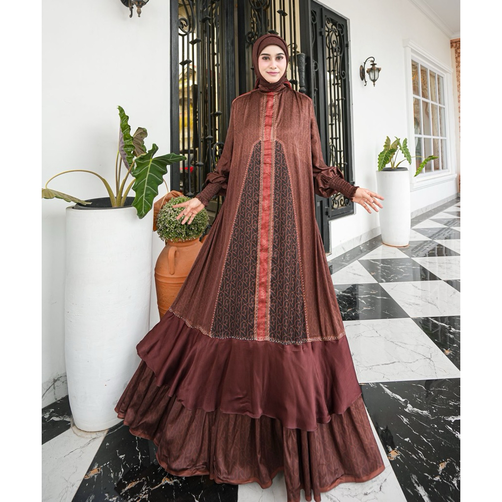 NF SET GAMIS SCRAVE TERBARU