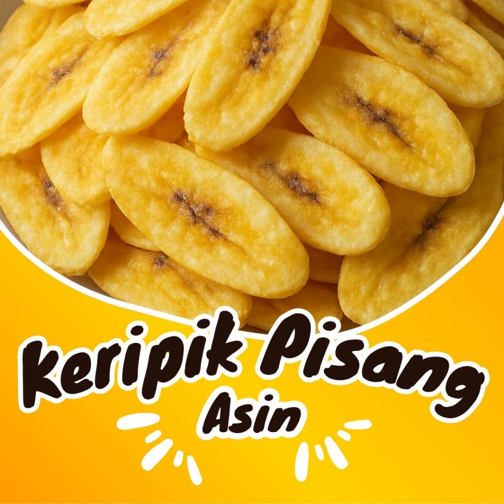 Keripik Pisang Pedas & Asin Kemasan 60 GR