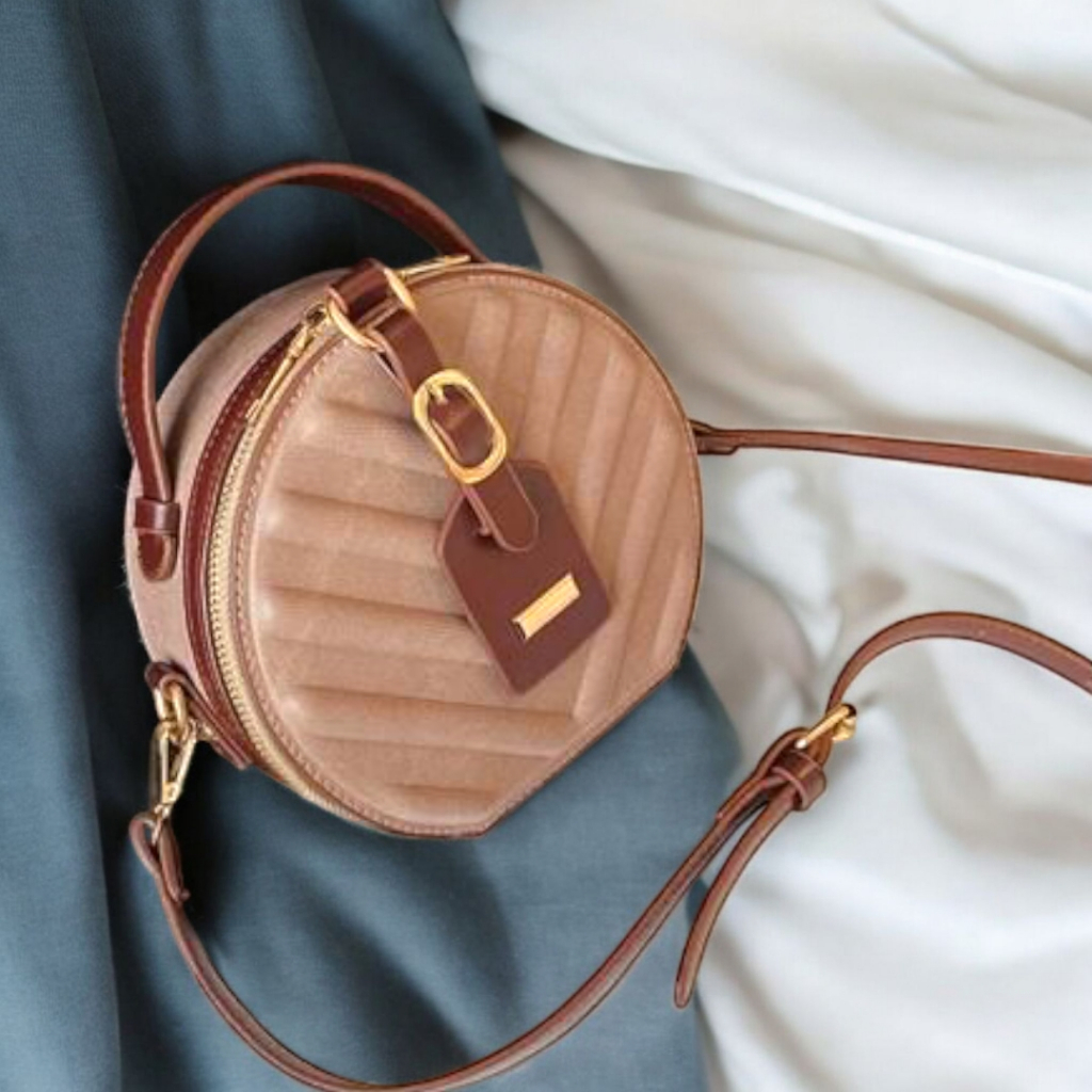 TAS SELEMPANG WANITA VB2716 TAS IMPORT SLINGBAG TAS PESTA HANDBAG TAS BUNDAR BULAT TAS MINI COD 1496