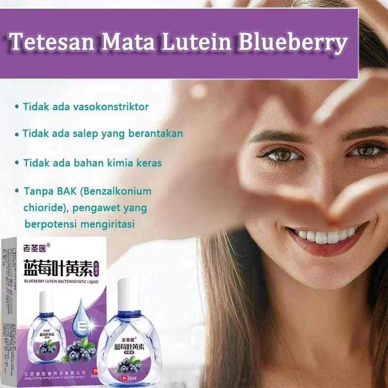 Blueberry Eye Drops 1pcs Obat Tetes Mata Minus Katarak Silinder Obat Herbal Tetes Sakit Mata