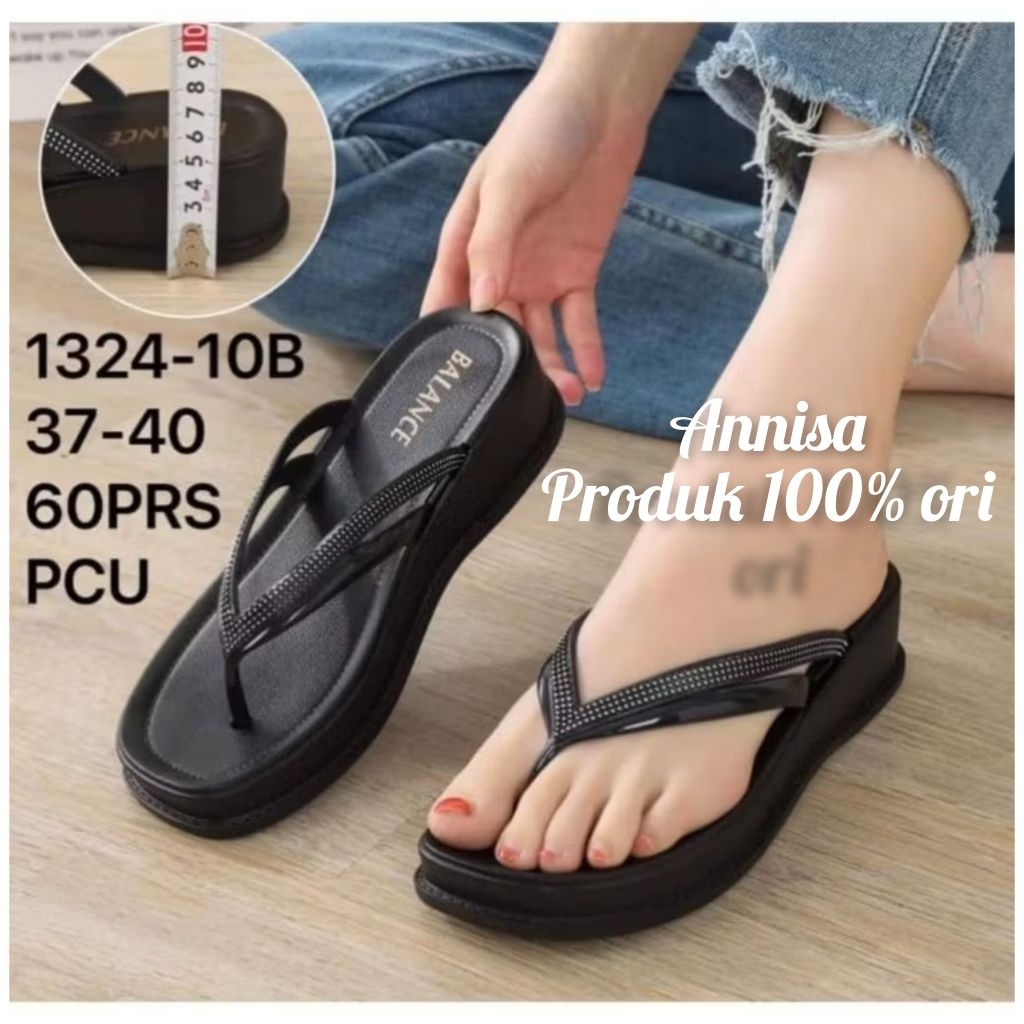 Sandal Jepit Karet Wanita BALANCE 1324-10B ukuran 37-40