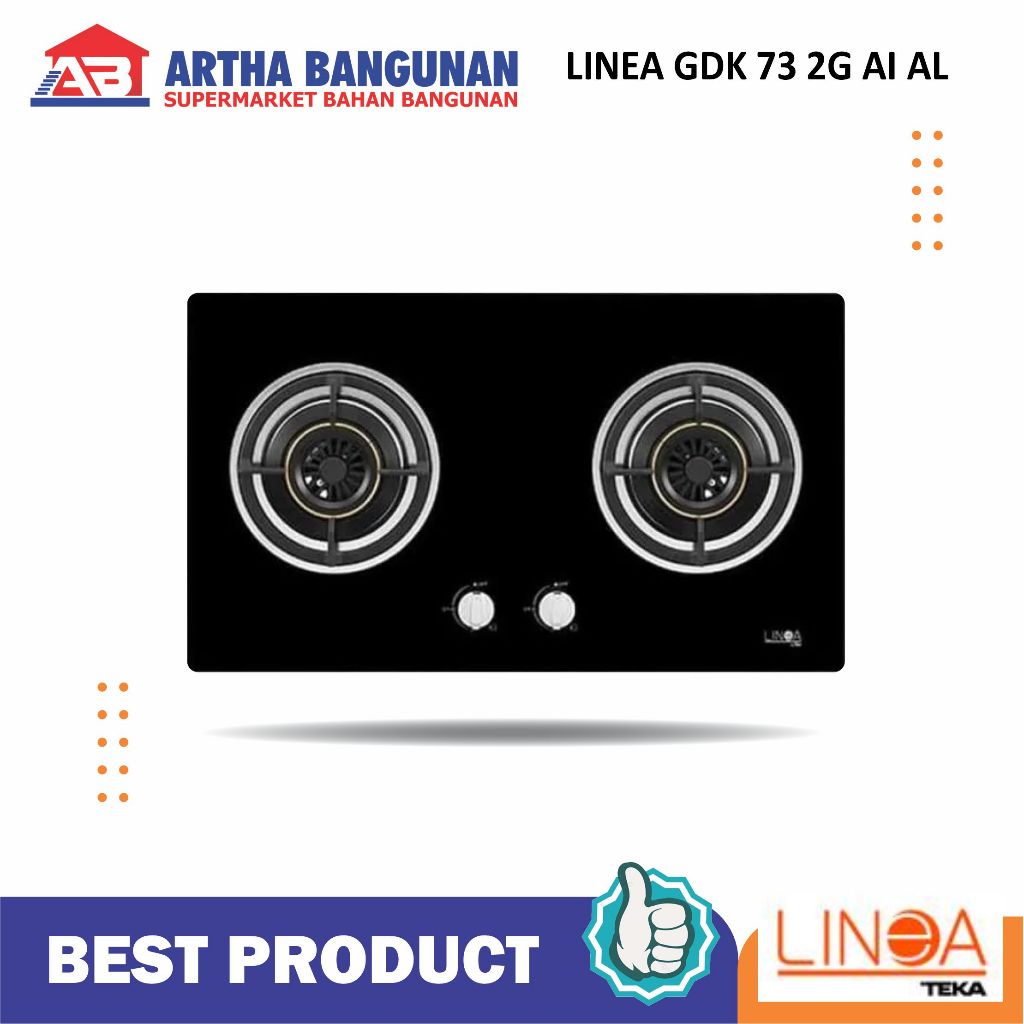 LINEA TEKA GDK 73 2G AI AL KOMPOR TANAM GAS 2 TUNGKU