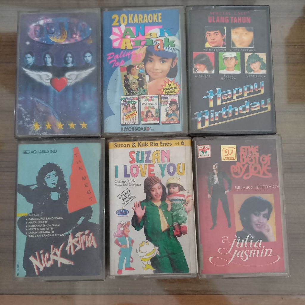 cassette Tape Kumpulan lagu bahasa Indonesia / Kaset Pita Lagu Indonesia / Lagu Lawas / Kumpulan Bar