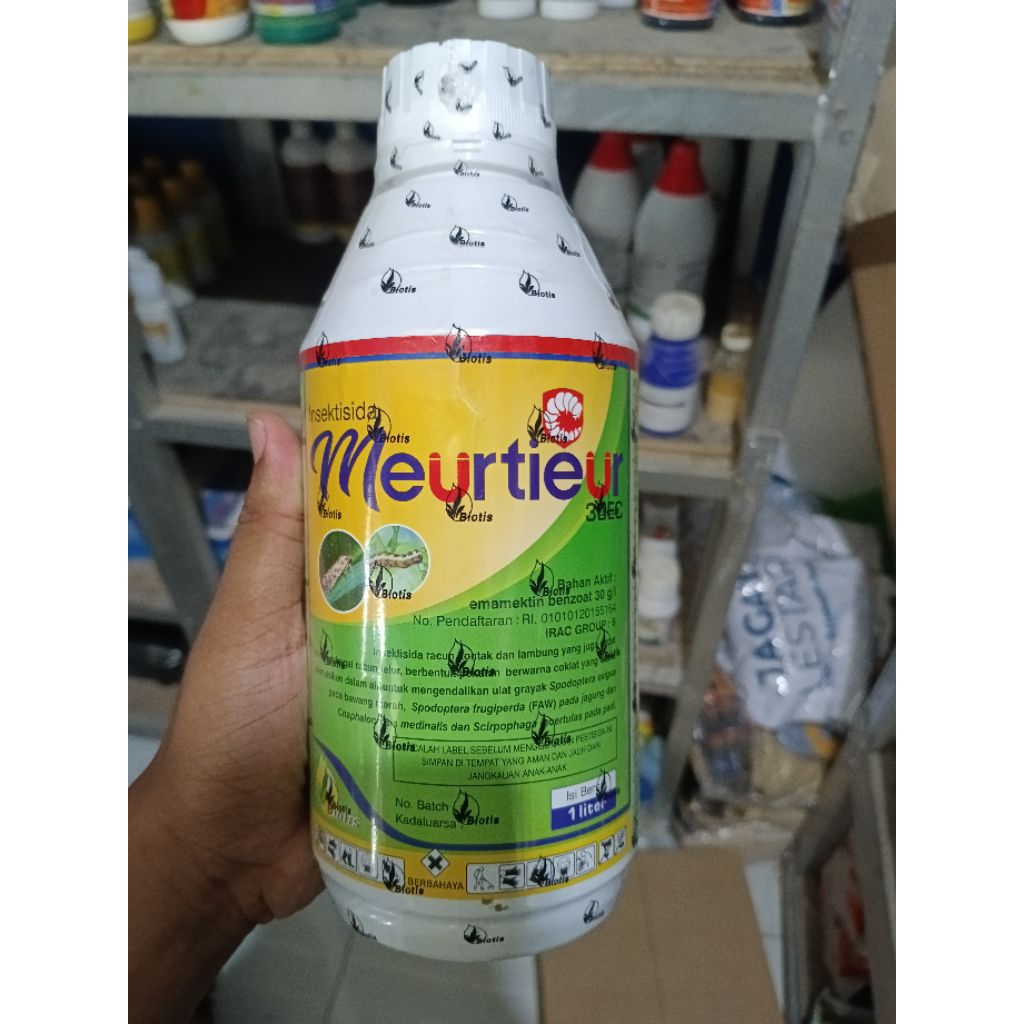 INSEKTISIDA MEURTIEUR 30 EC Emamektin Benzoat 1Liter / Obat Pembasmi ULAT GRAYAK PADI BAWANG BIOTIS