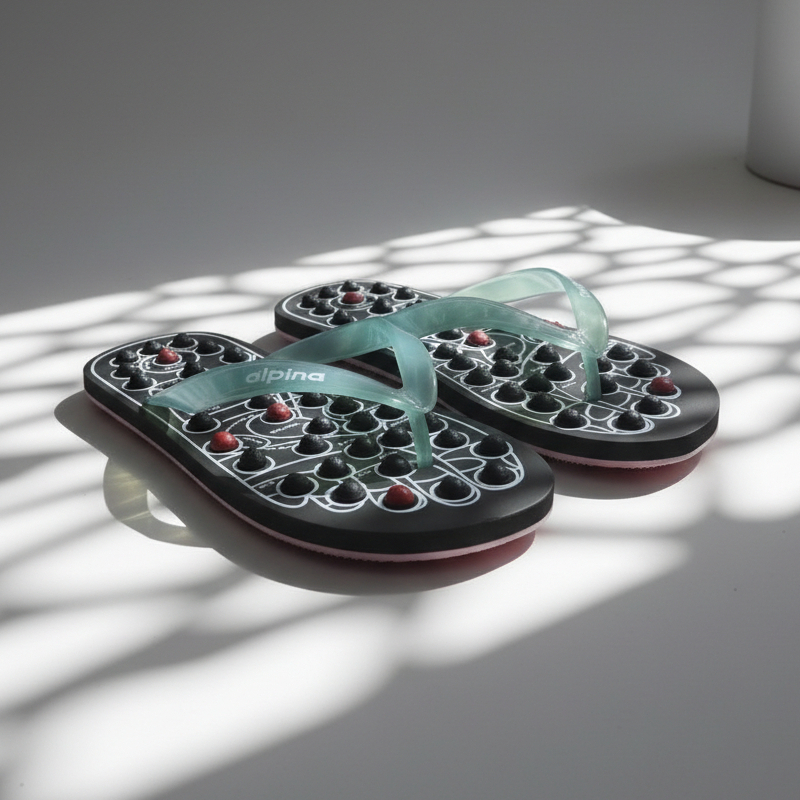 Sandal Refleksi Kaki Anti Rematik & Pegal Jepit Karet