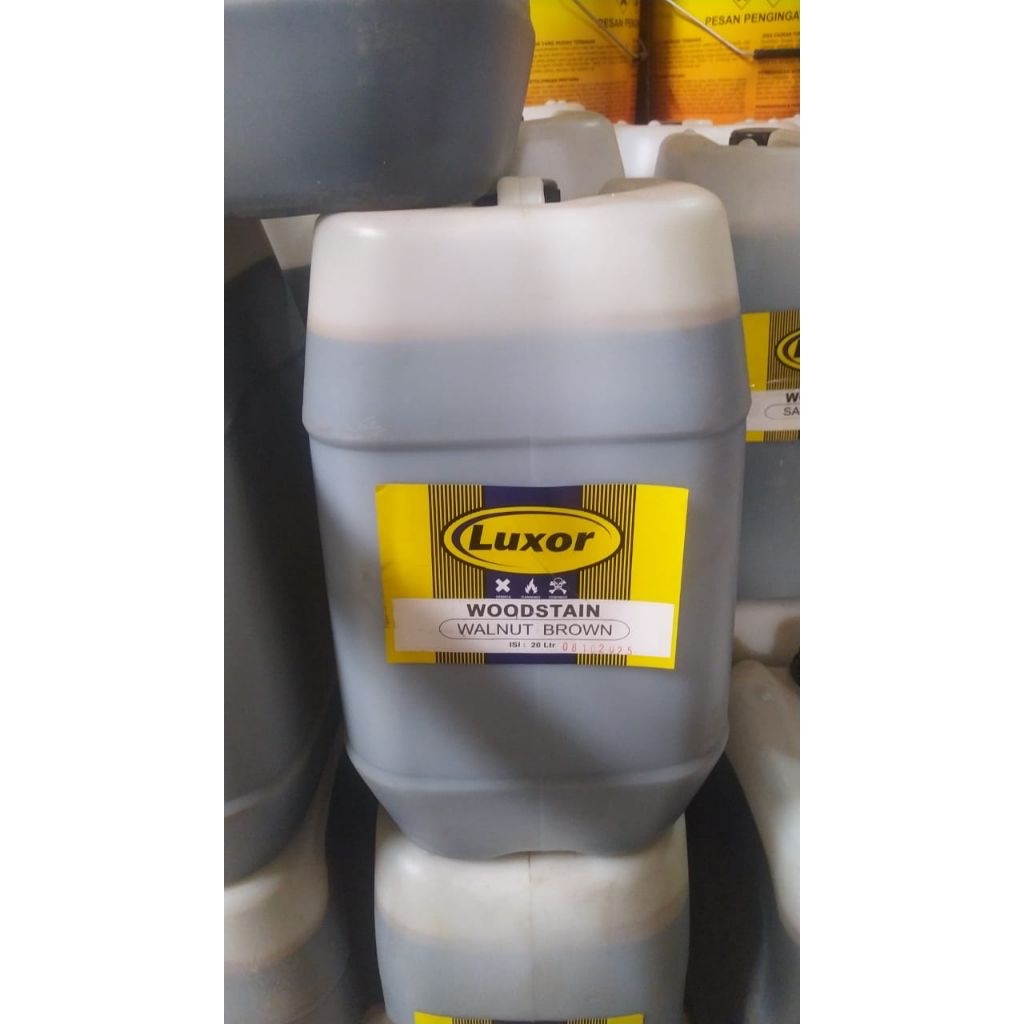 WOODSTAIN SALAK WALNUT MERK LUXOR KEMASAN 20 LITER