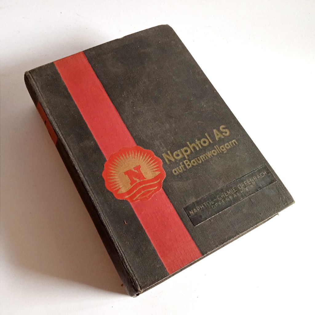 Antik Buku Lama Katalog Pewarna Kain Industri Tekstil NAPHTOL AS Auf Baumwollgarn Germany Dengan Sam