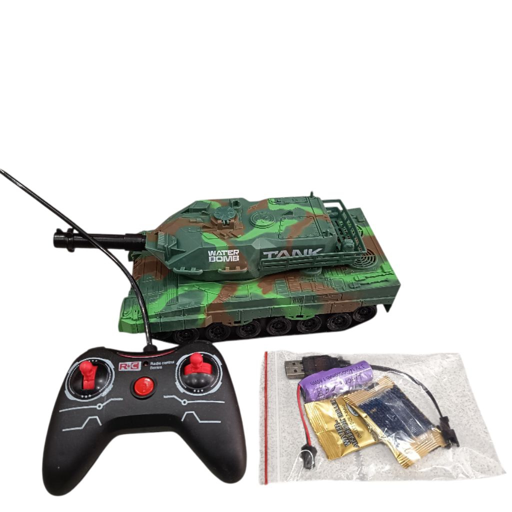 0186-9 Rc Tank Shooting Tank Remot Control Bisa Tembak Peluru Water Gell