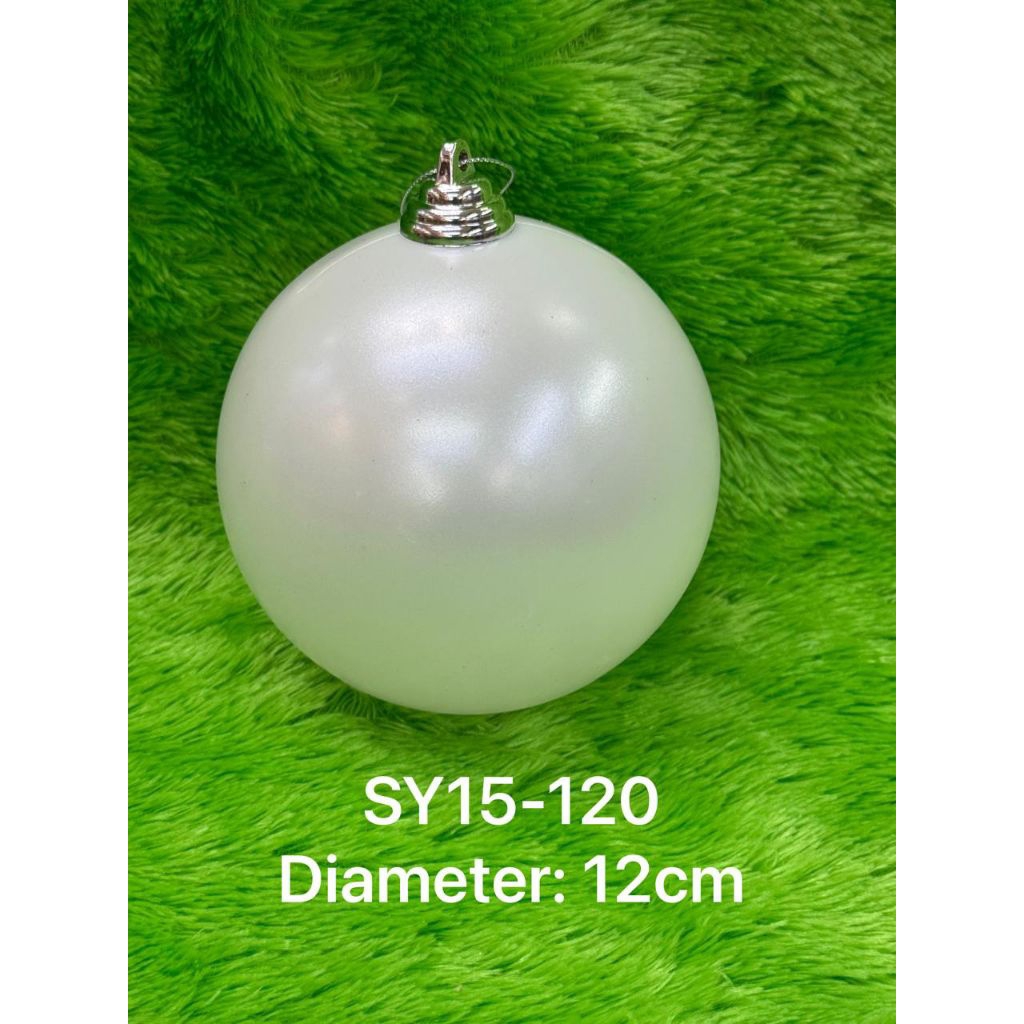Bola Natal putih/Hiasan Natal SY15-120