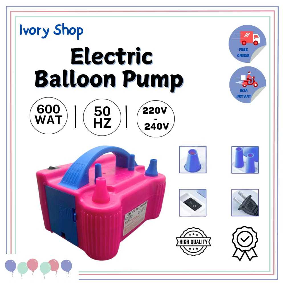 Pompa Balon Latex Elektrik Pompa Balon Listrik untuk PVC Ukuran dan Angin Besar