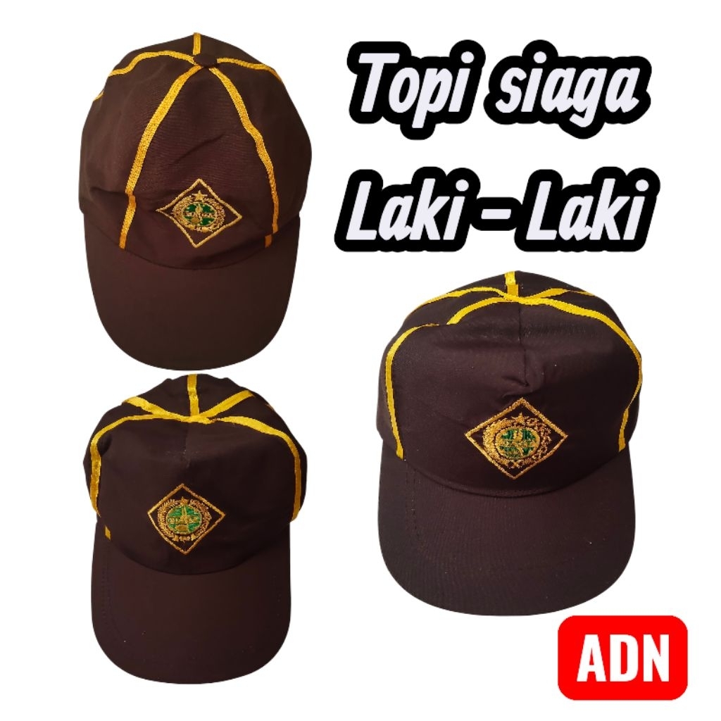 Topi Siaga Laki - Laki | Topi Pramuka | Topi Sekolah