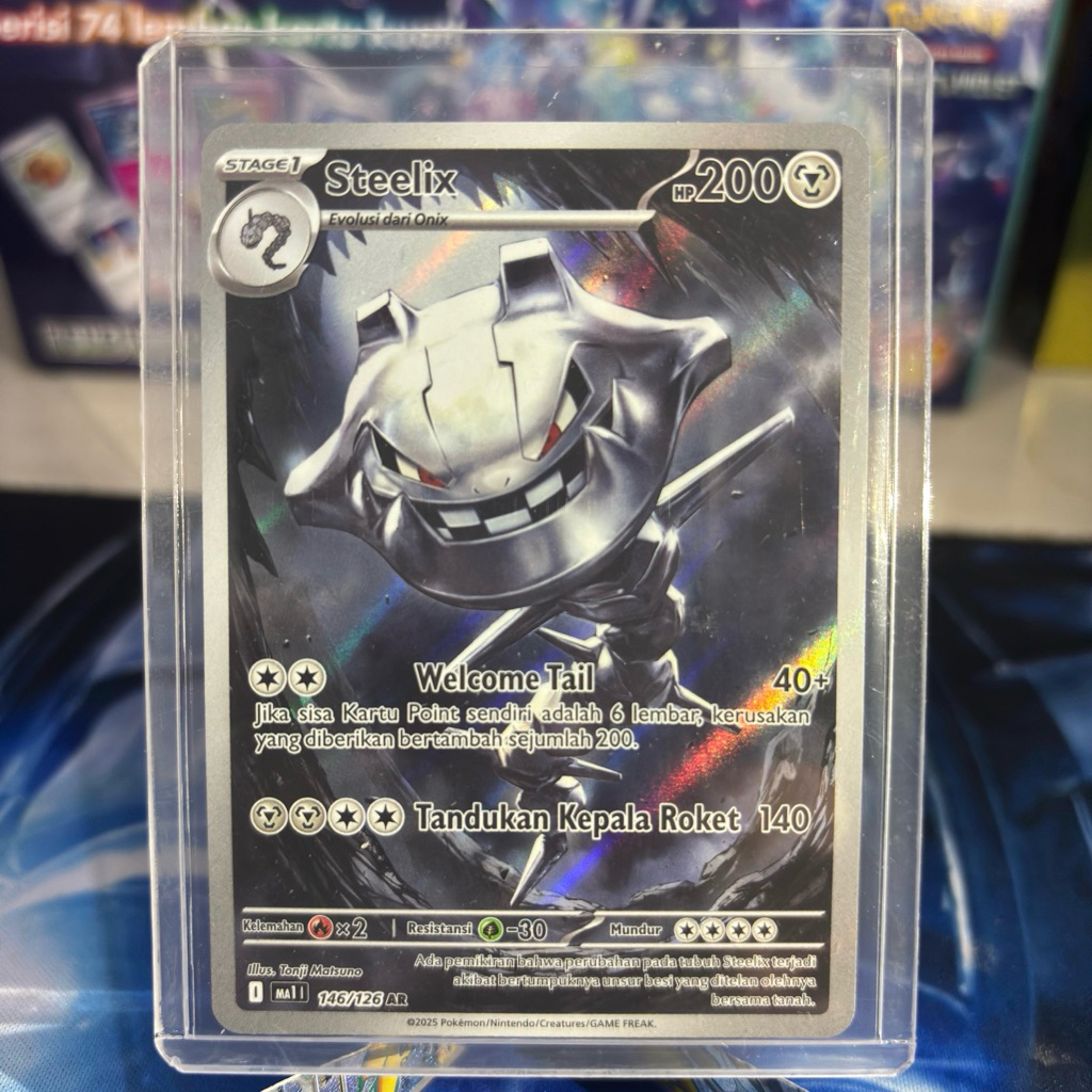 Steelix Evolusi Mega 146/126 AR Pokemon TCG Ori
