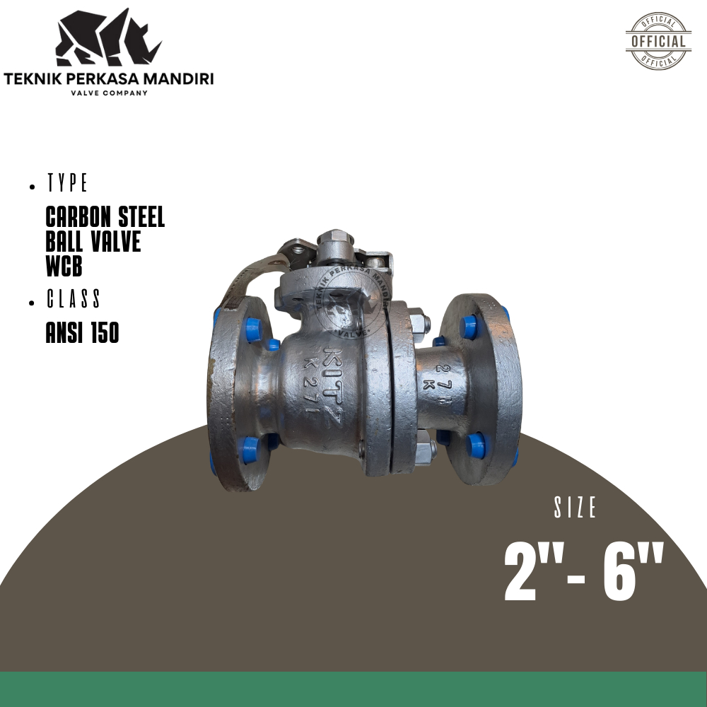 BALL VALVE KITZ 6" INCH WCB FLANGE ANSI 150 ORIGINAL