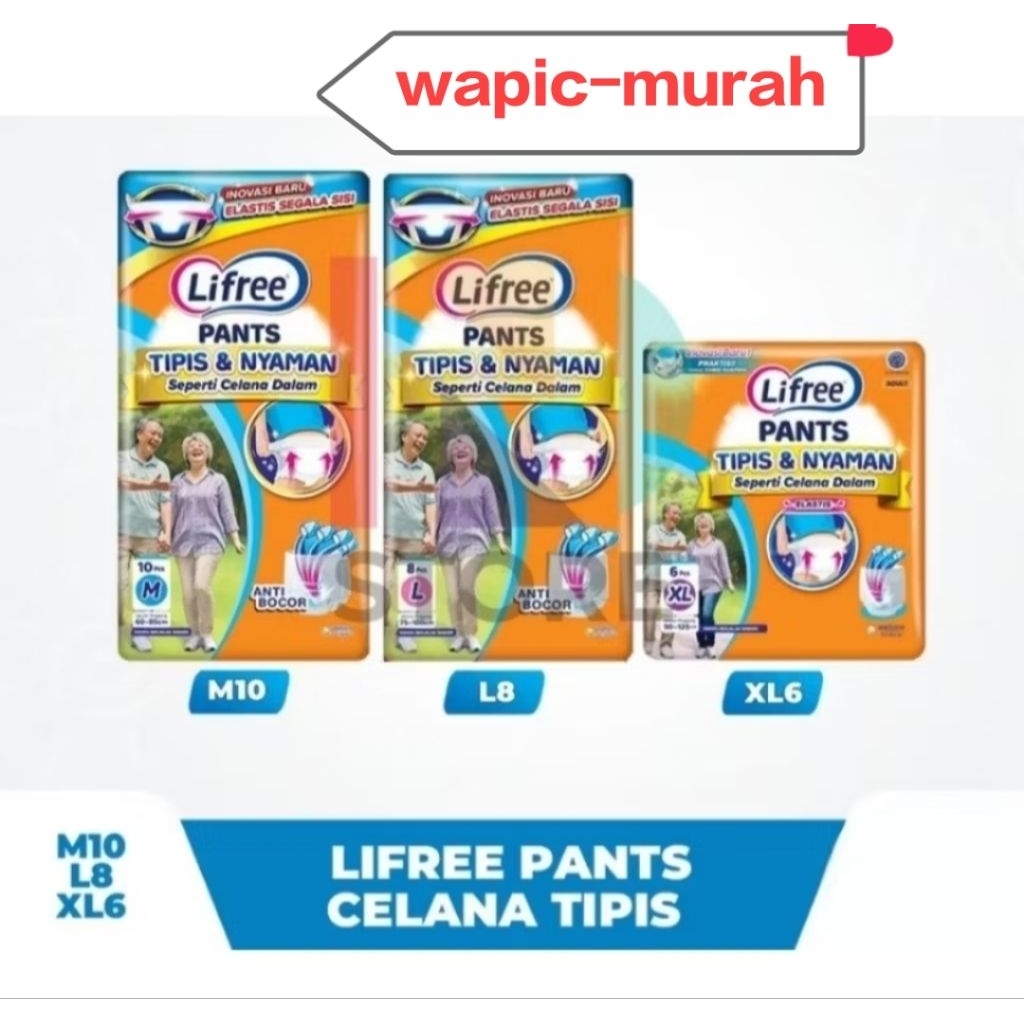 lifree celana tipis m isi 10_L isi8_ xl isi6