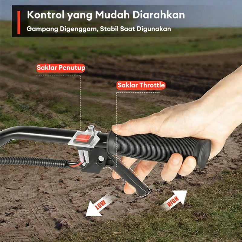 GOJEK Reaim Cultivator Mini Tiller Traktor Sawah Bajak Mini Power Cultivator Tiller