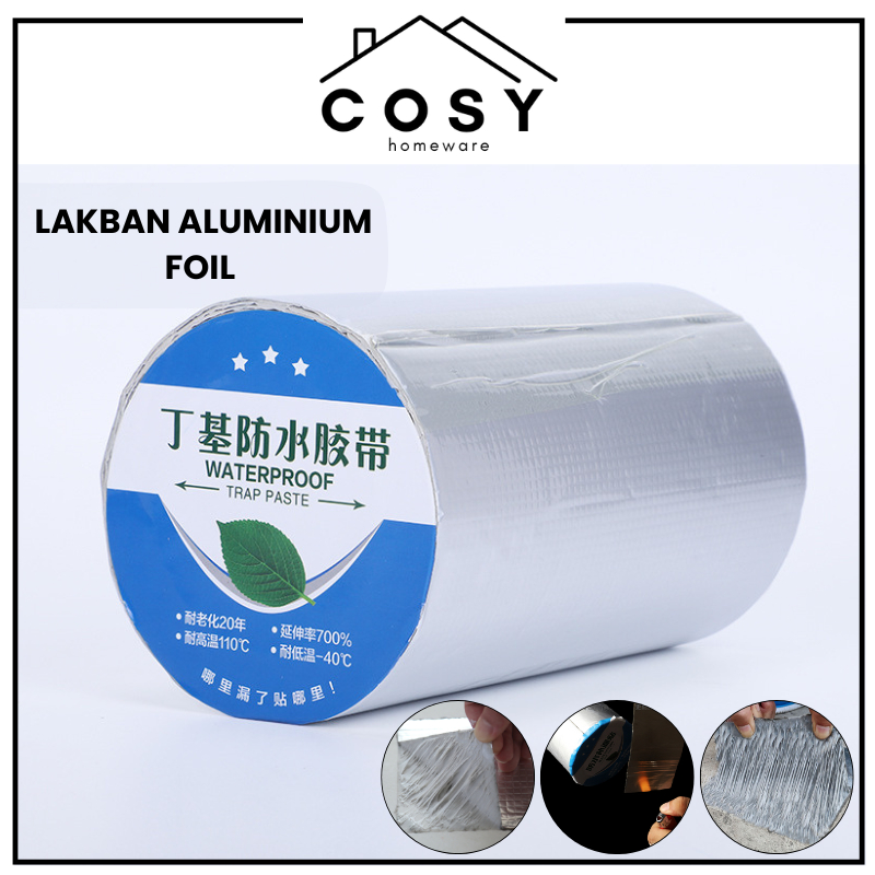 COSY Lakban Aluminium Foil Isolasi Atap Genteng Asbes Seng Waterproof Anti Bocor
