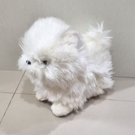 Boneka Anjing Putih Shitzu Poddle Pom Jabrik / Plushie - Sparkle and Joy