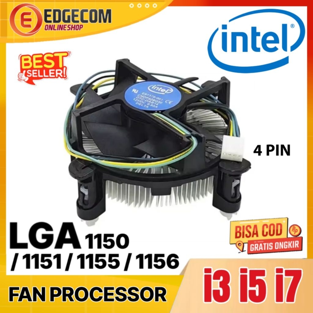 Kipas Fan Processor INTEL LGA 775 1155 1156 1150 Fan Procie i3 i5 i7